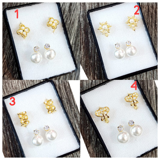 `PACK DE ARETE APERLADO