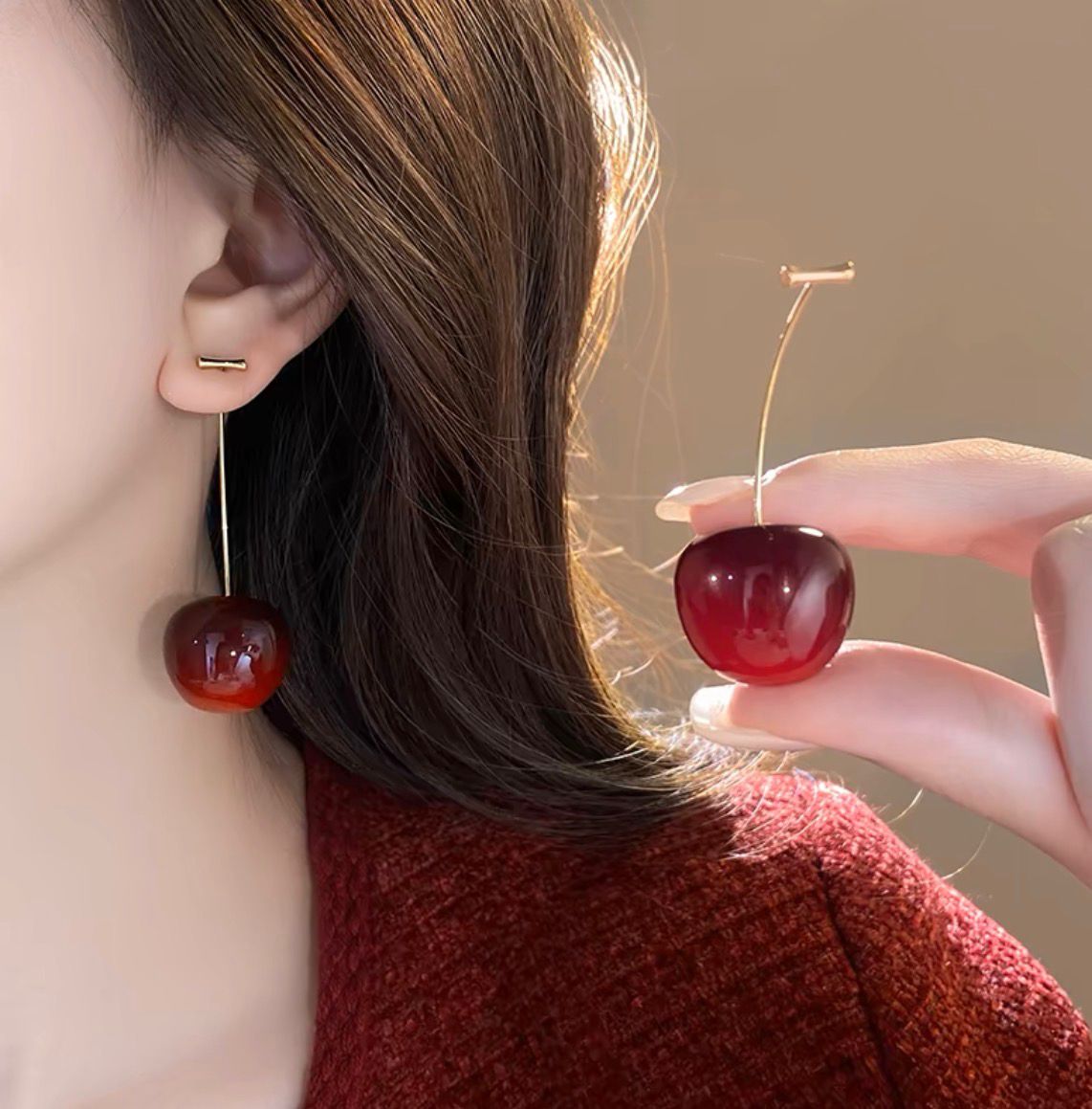 ARETES DE CEREZAS