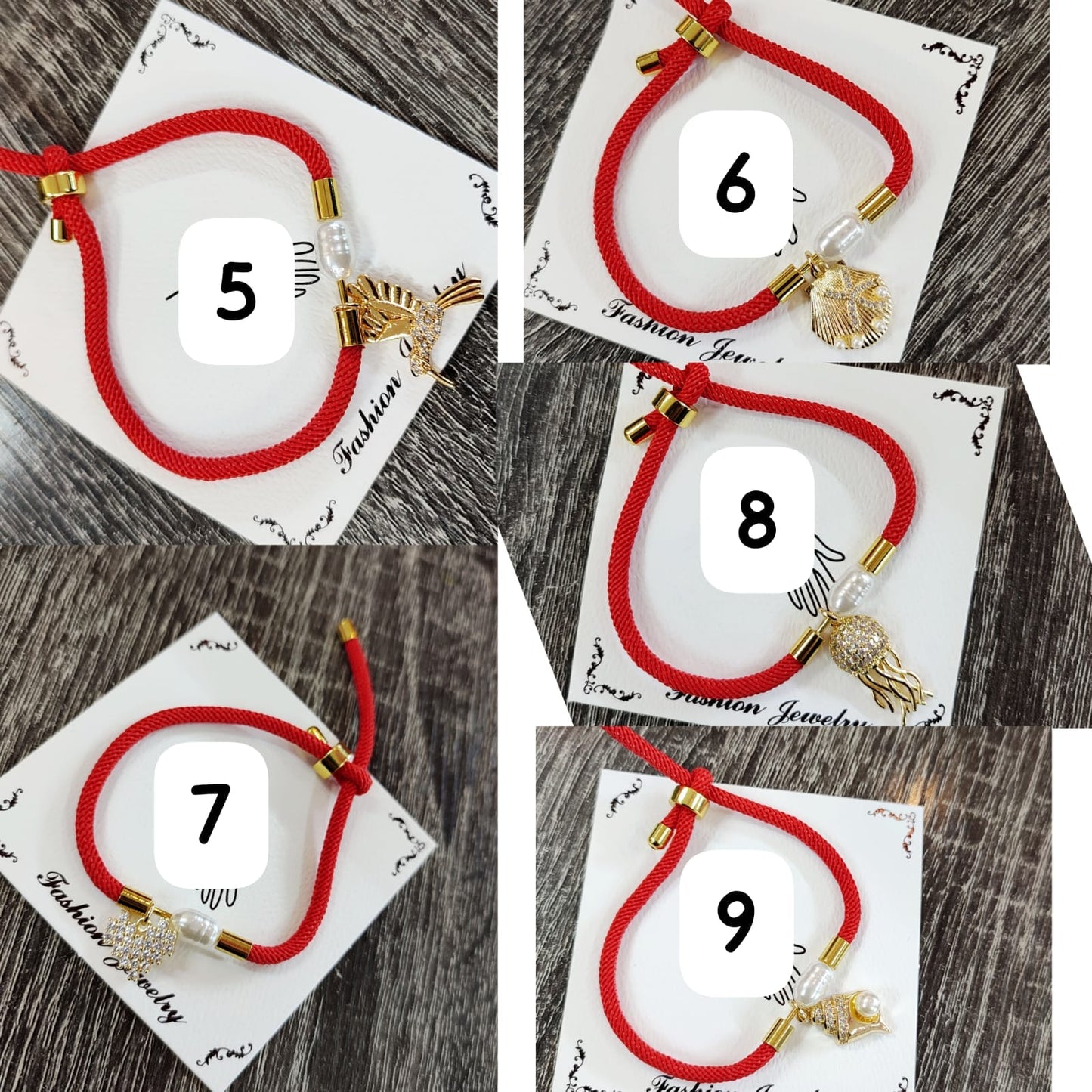 PULSERA DE HILO ROJO MAR