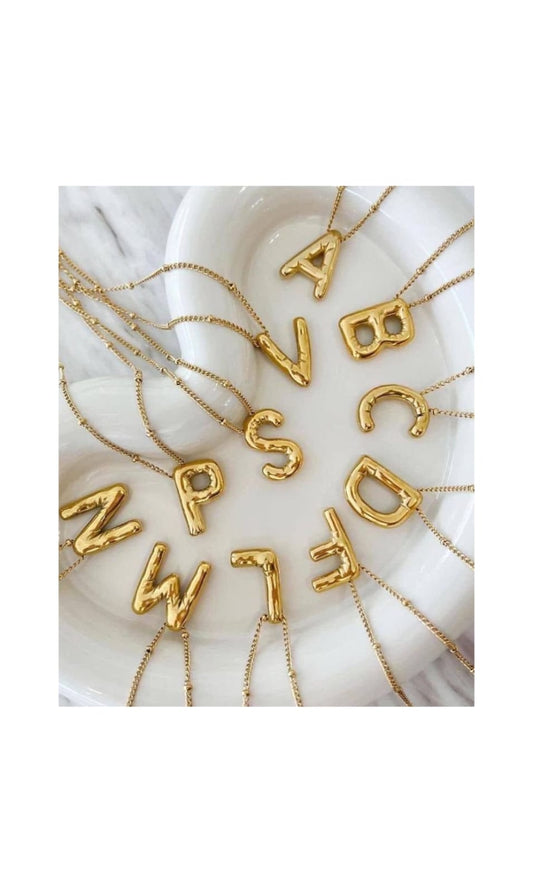 COLLARES DE INICIALES TIPO GLOBO