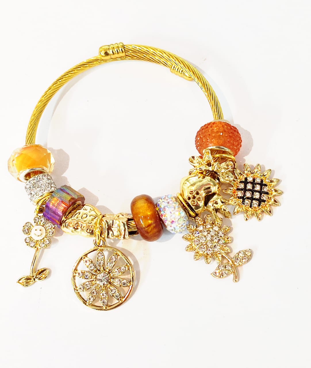 BRAZALETE CON CHARMS ACERO INOX
