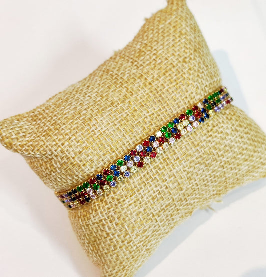 PULSERA AJUSTABLE DE PIEDRITAS