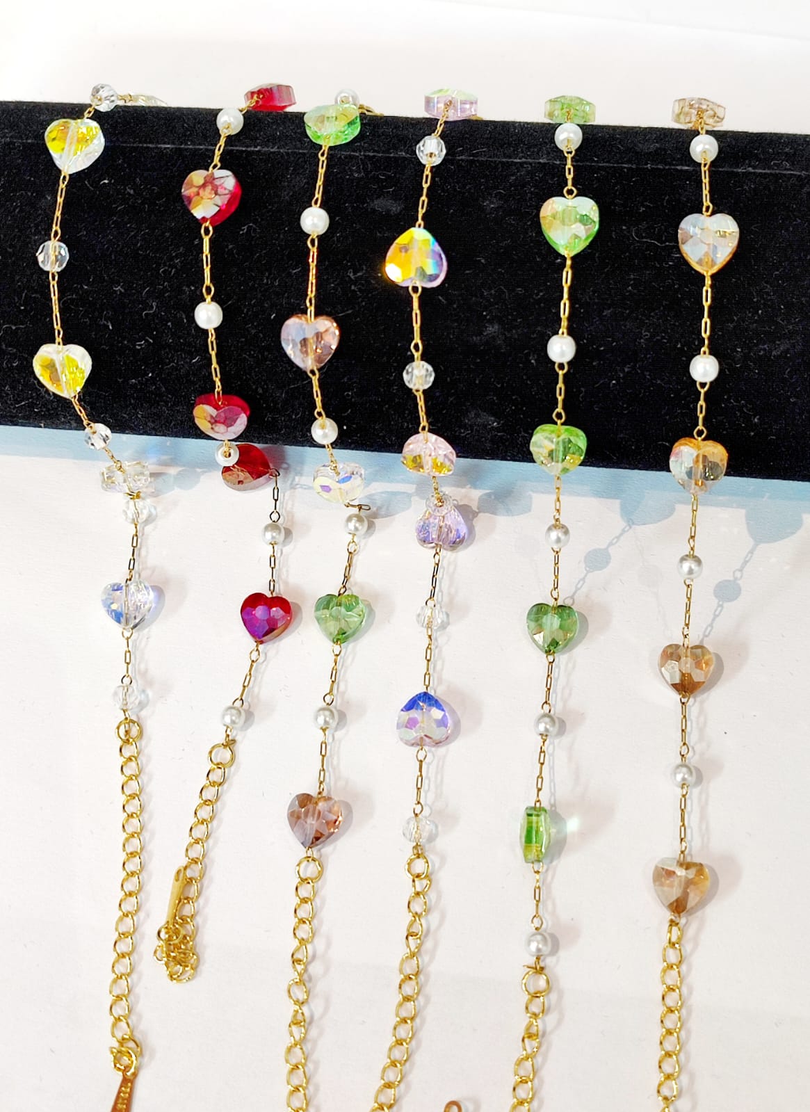 PULSERA DE CORAZONES MOSTACILLA