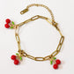 PULSERA DE CEREZAS COLGANTES