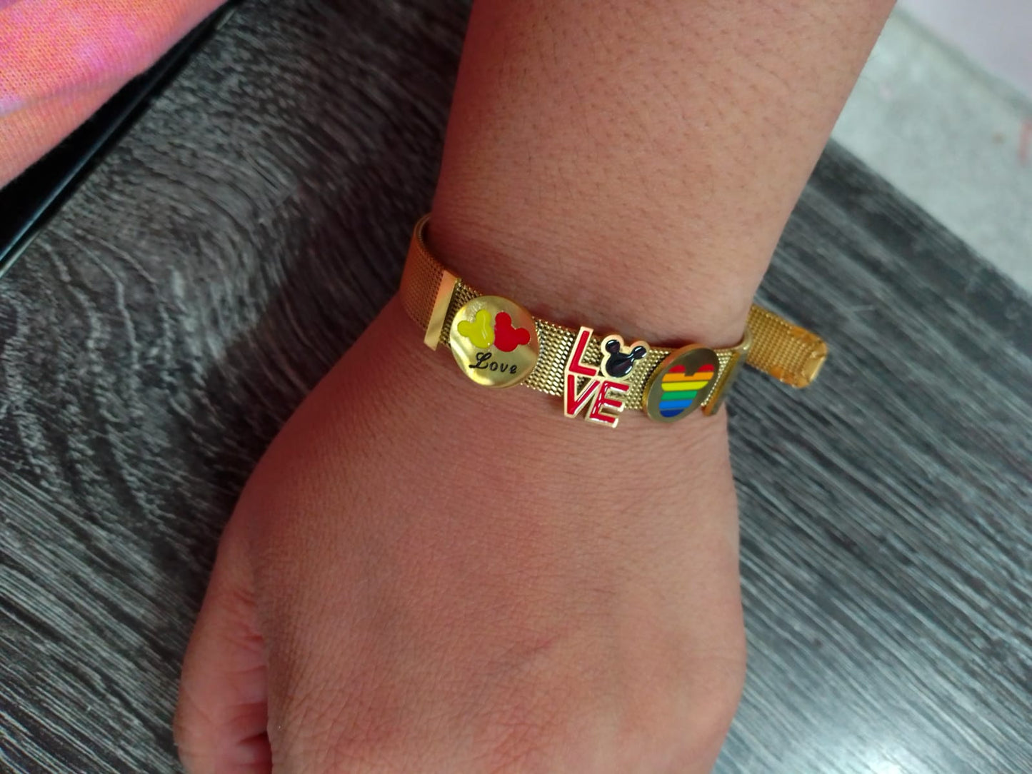 Pulsera de Mickey Mouse acero inoxidable